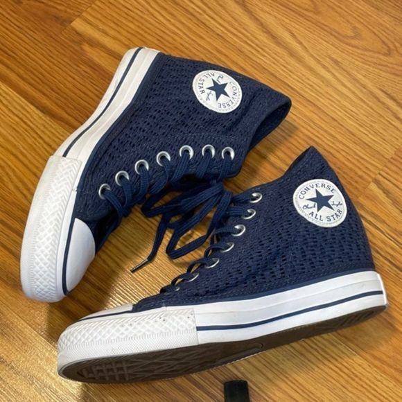 Converse Blue High-Top Sneakers - Picture 6 of 12